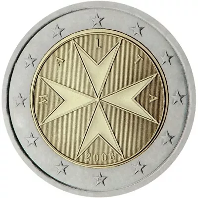 Rare 2008 Original 2 Euro Coin With Cross From Malta - Collector's Item • $14