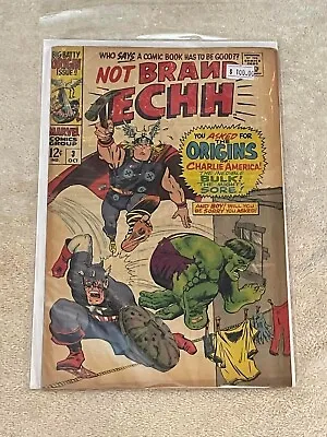 Not BRAND ECHH #3 (RAW 5.0-6.0 MARVEL 1967-1969) Key 1st Stan Lee. Kirby • $100