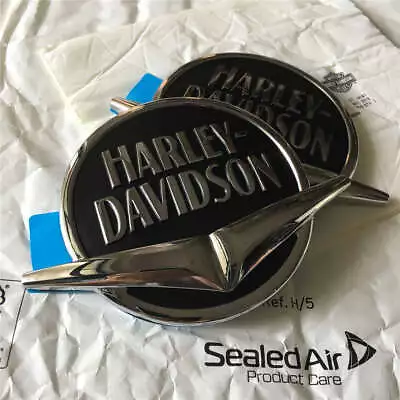 Genuine Harley Road King Softail Dyna Touring Vrod Gas Fuel Tank Emblems Badge • $116.53