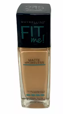 Maybelline Fit Me Foundation Matte + Poreless (1oz/30mL) #245 Classic Beige • $7.50