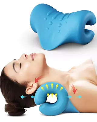 Neck And Shoulder Relaxer Portable Cervical Traction Device Neck Stretcher • £8.99