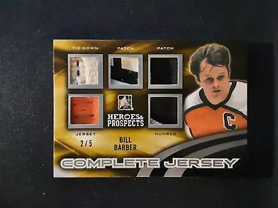 2015-16 ITG Heroes & Prospects Hero Complete Jersey Silver #CJH01 Bill Barber /5 • $73.59