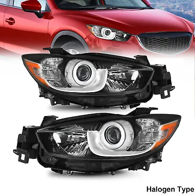 Headlights For 2013-2016 Mazda CX-5 Halogen Projector Factory Headlamps LH+RH • $146.99