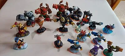 Skylanders Lot Of 50 Figures W/ 4 Ports 3 Skylander Xbox 360 Games And Cards • $80