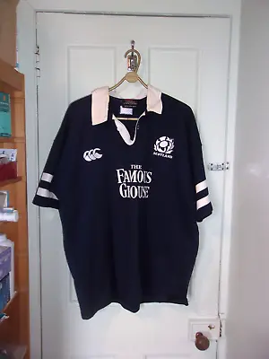 Scotland Canterbury Short Sleeve Rugby Famous Grouse Cotton Shirt L 47  Bargain • £100