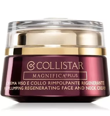 Collistar Replumping Regenerating Face And Neck Cream Anti Ageing 50ml Brand New • £19.99