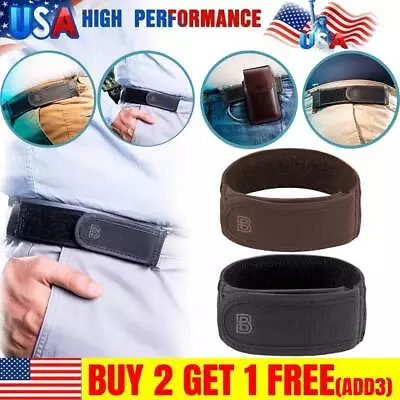 BeltBro Titan No Buckle Elastic Belt For Men -Fits 1.5 Inch Belt Loops Comfort • $8.92