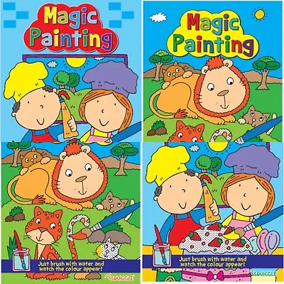 Kids Magic Painting Book Colouring Children No Mess Just Use Water Book • £3.29