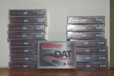 16 Quantegy R-64 DAT Tapes Used Once • $39.95