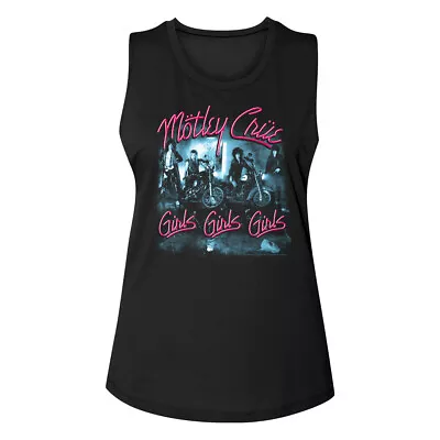 Motley Crue Girls Girls Girls Album Cover Merch Women's Muscle Tank T Shirt  • $28.50