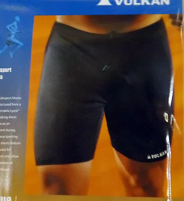 Vulkan Lycra Multisport Shorts Adults S M L XL Training Under Black Navy White • £5.99