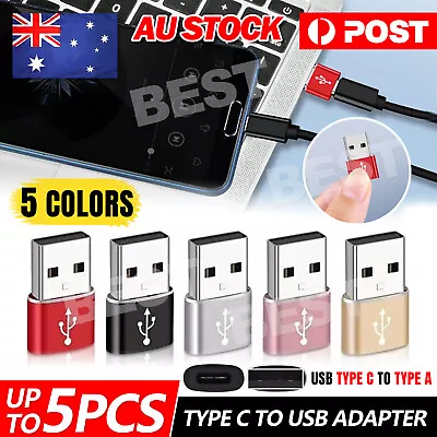 Type A Male To USB C Type C Female Charging Port Adapter Fast Converter USB OTG • $2.85