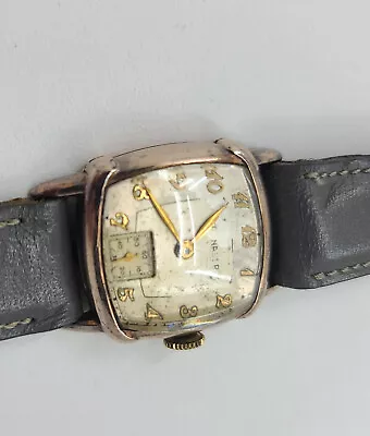 Vintage WITTNAUER 10E 10K 15J Manual Wind Men's Watch - Working • $50