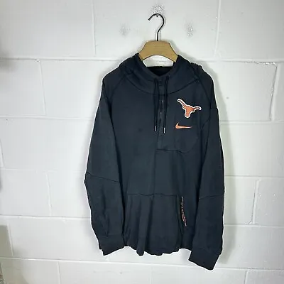 £14.95 • Buy Nike Hoodie Mens 2XL XXL Black Texas Longhorns University Sweatshirt USA Jumper