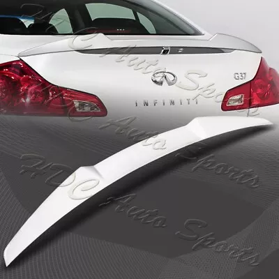 For 2007-2015 Infiniti G25/G35/G37 Sedan W-Power Pearl White Trunk Spoiler Wing • $87.99