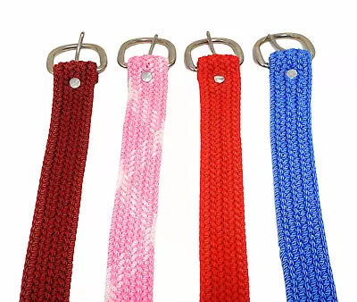 🌟Vintage Nocona Braided  Nylon Western Belt Washable Fully Adjustable To 42  • $13.77