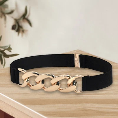 Waistband Metal Chain Buckle Streetwear Ladies Loose Shirt Coat Belt Adjustable • £7.37