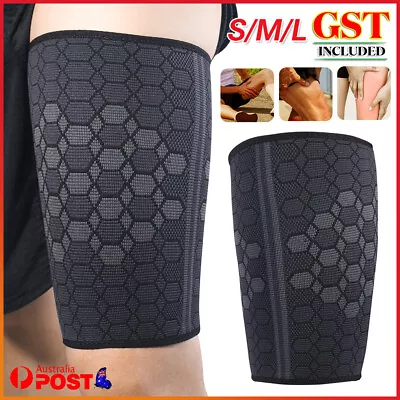 Thigh Leg Support Hamstring Quadriceps Wrap Groin Quad Brace Compression Sleeve • $11.05