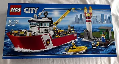 LEGO City - 60109 City Fire Boat - Fire Fighter Fireman Brand NEW RARE Retired • $190