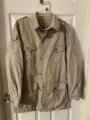 Vintage Banana Republic Jacket Mens Khaki Safari Jacket • $50