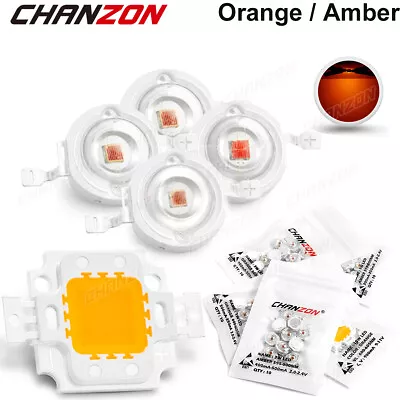1W 3W 10W High Power Intensity Smd Led Chip Orange Amber Lamp Beads Light Bulbs • $3.96