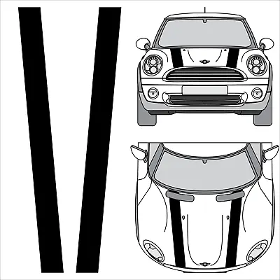 3M 5 Inch Solid Racing Stripes Decals For Mini Cooper Clubman Countryman Hood • $29.99