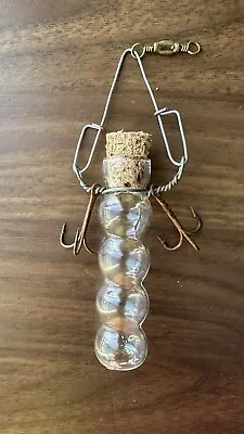 Handmade Medium Size Glass Bug Worm Tube Fishing Lure Bait Decoy • $9.99
