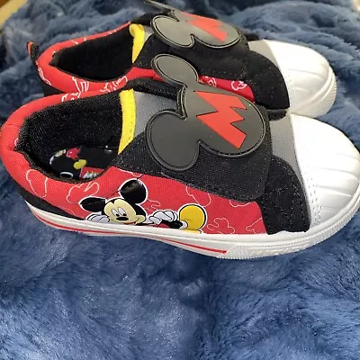 Mickey Mouse New Unisex Size 10 Tennis Shoes Sneakers Disney Slide On Boy Girl • $12