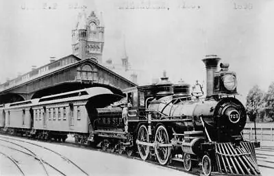 RPPC C.M. & St. Paul Railroad Train 1898 Milwaukee WI Depot 1950s Vintage Photo • $14.39
