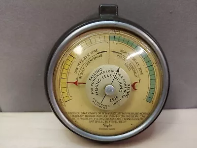 Vintage Taylor Fisherman's Barometer Fishing Guide • $24