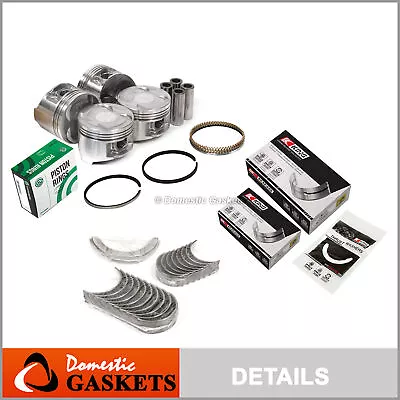 Pistons Bearings Rings Fit 90-01 Acura Integra GS LS RS 1.8 DOHC B18A1 B18B1 • $149.99