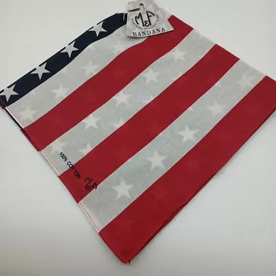 M&F Western American Flag Bandana 10044114 Patriotic Biker Motorcycle Veteran  • $6