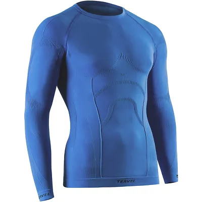 £30.95 • Buy Tervel Comfortline Mens Sport Gym Thermal Top Long Sleeve Base Layer Shirt Blue