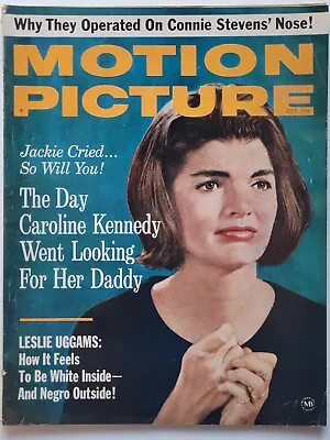 JACQUELINE KENNEDY October 1964 MOTION PICTURE Magazine LESLIE UGGAMS ++ • $6