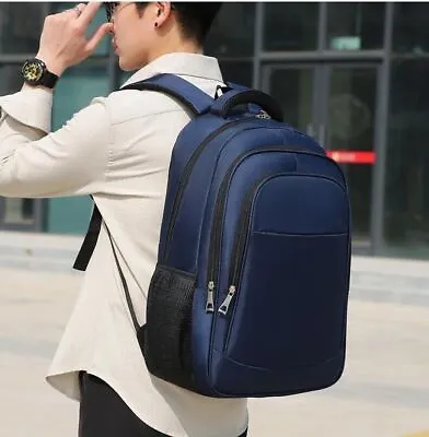 Carry-On Cabin Luggage Backpack Black Rucksack Bag Flight Approved Lightweight • £12.99