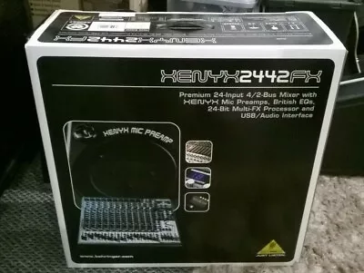 £325 • Buy Behringer Xenyx 2442 Fx - 24-input 4/2 Mixer + 24 Bit Muiti Fx Processor + Usb 
