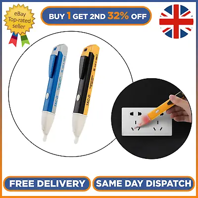 Voltage Pen Electric Power Alert Detector Tester UK 1AC-D Volt Non Contact • £4.17