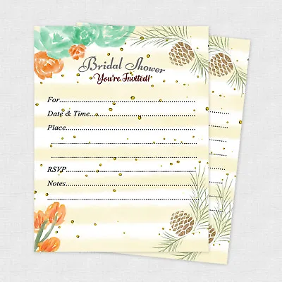 Invitations Bridal Shower Wedding Invites Cards Decoration Bridal Winter Theme • $13.80
