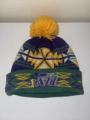 Mitchell & Ness Authentic Knit Cuffed NBA Basketball Skully Beanie Pom Hat Cap • $19.99