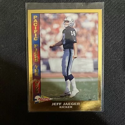 1992 Pacific Picks The Pros Gold Jeff Jaeger Raiders #22 MINT FO4234 • $5.99