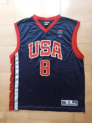 £93.67 • Buy Kobe Bryant Dream Team USA Reebok Vintage Basketball Jersey Jersey Blue XL