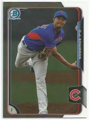 C.J. Edwards Chicago Cubs 2015 Bowman Chrome Prospect Card • $1.25