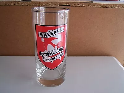 Vintage 1990's Official Walsall FC Merchandise Glass Unused • £12.50
