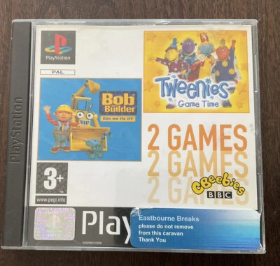 £6 • Buy Cbeebies Bob The Builder & The Tweenies Playstation 1 PS Double Pack Complete