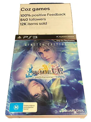 Final Fantasy X/X-2 HD Remaster Limited Edition For PlayStation 3 PS3 Oz Release • $50
