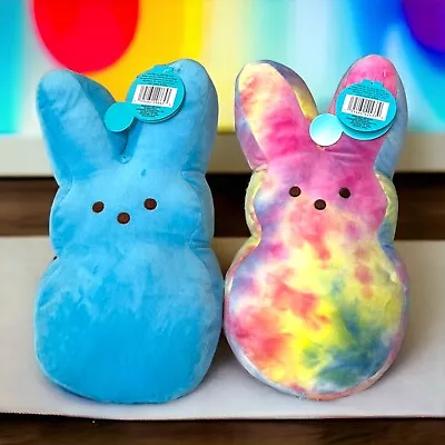 2 Pack 15  PEEPS Marshmallow Plush Bunny Easter Basket Gift Soft Sensory Pillow • $49