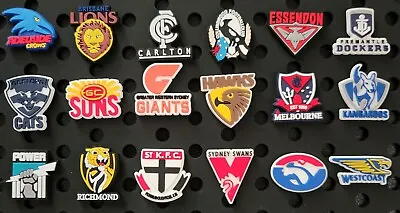 1 X AUSSIE RULES FOOTBALL LOGO CROC JIBBITZ SHOE CHARMS • $2