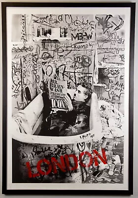 Mr. Brainwash ICONS Poster For London Show! 2009 36/250 Signed &Framed! • $2500