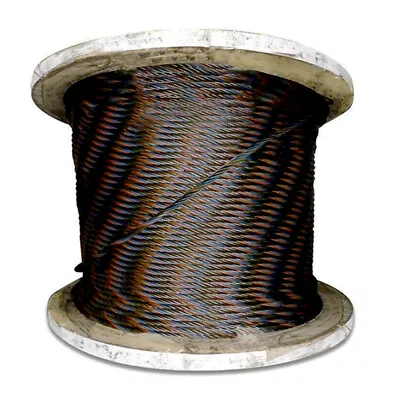 5/16  Steel Core Wire Rope Bulk 500 FT 6x19 EIPS Tow Crane Cable • $294.03