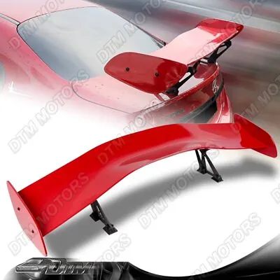 Universal 57  TYPE-1 Painted Red ABS GT Trunk Adjustable Bracket Spoiler Wing • $124.99
